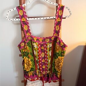 FARM Rio Pink and Green Floral Camisole